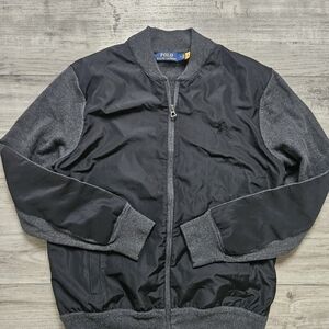 Polo Ralph Hybrid Bomber Sweater jacket Mens Medium
